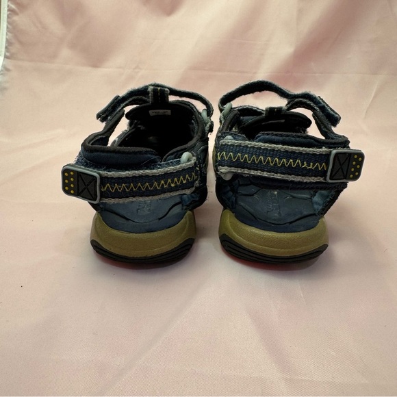 Sperry Batten Youth Sandals – US 1M | Rugged Blue/Yellow, Leather Upper, YB30008 - Picture 4 of 7